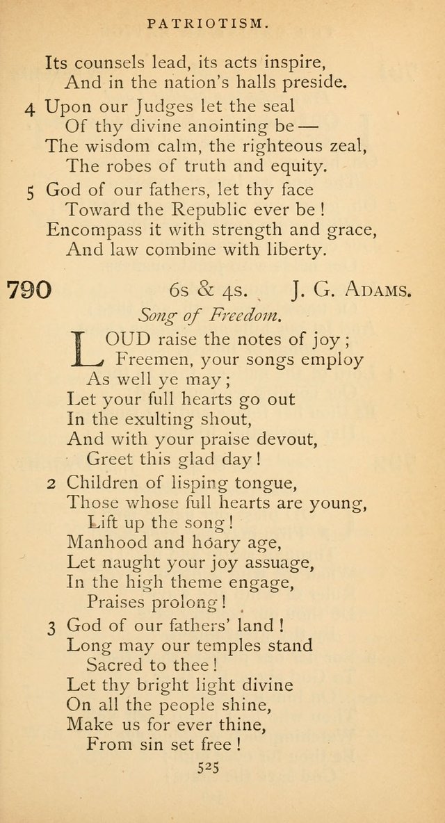 The Voice of Praise: a collection of hymns for the use of the Methodist Church page 525