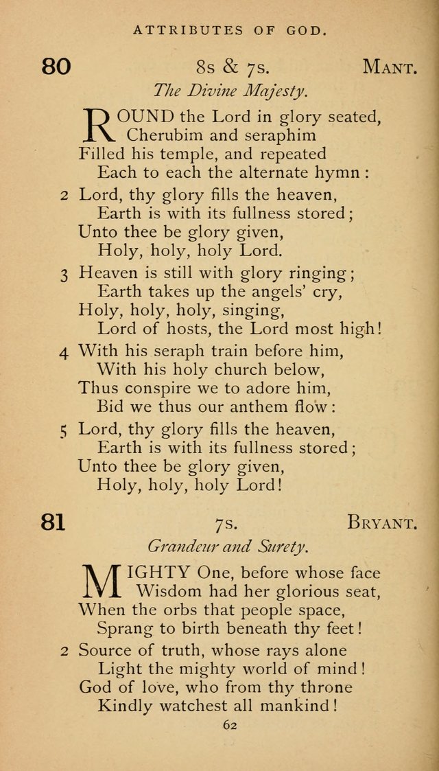 The Voice of Praise: a collection of hymns for the use of the Methodist Church page 62