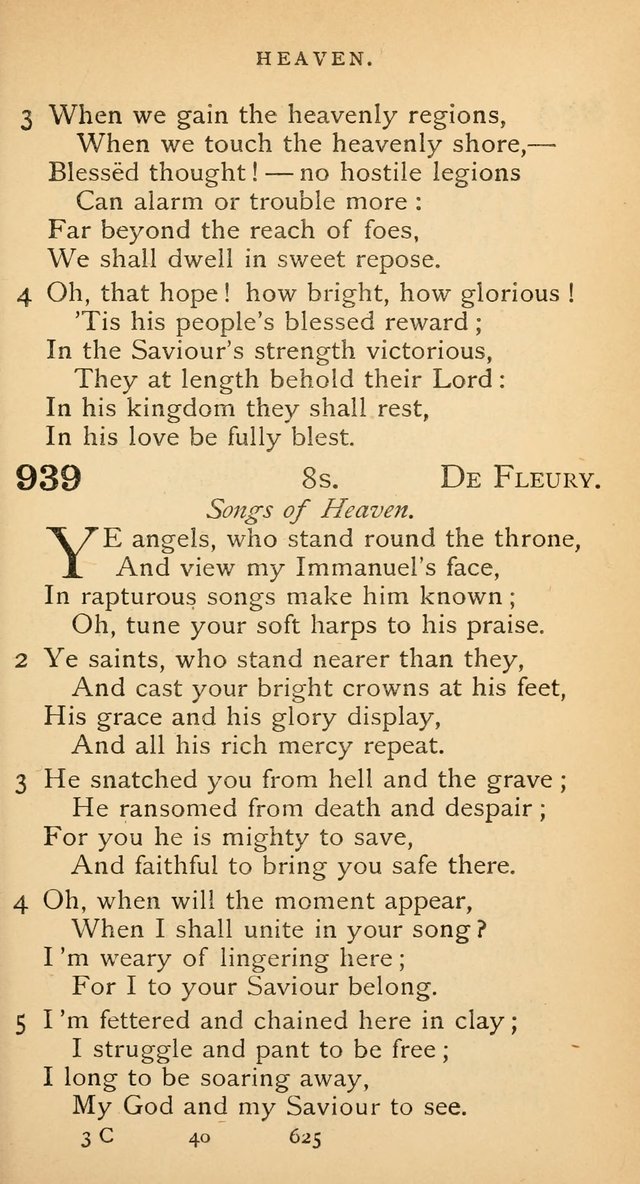 The Voice of Praise: a collection of hymns for the use of the Methodist Church page 625