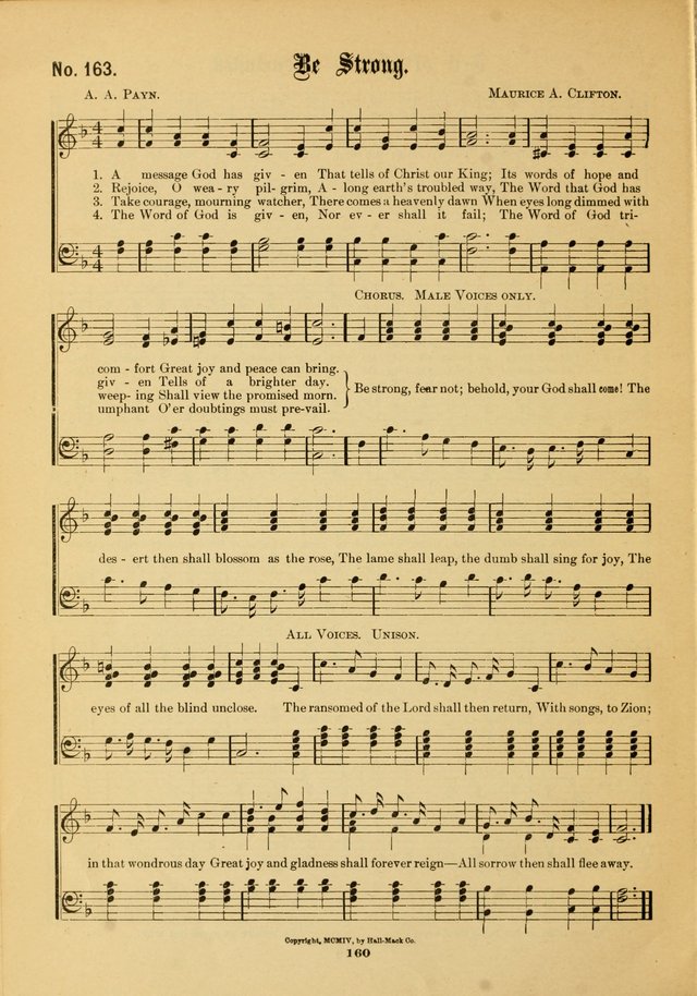 The Voice of Praise: a compilation of the very best sacred songs for use in Sunday Schools and praise services page 160