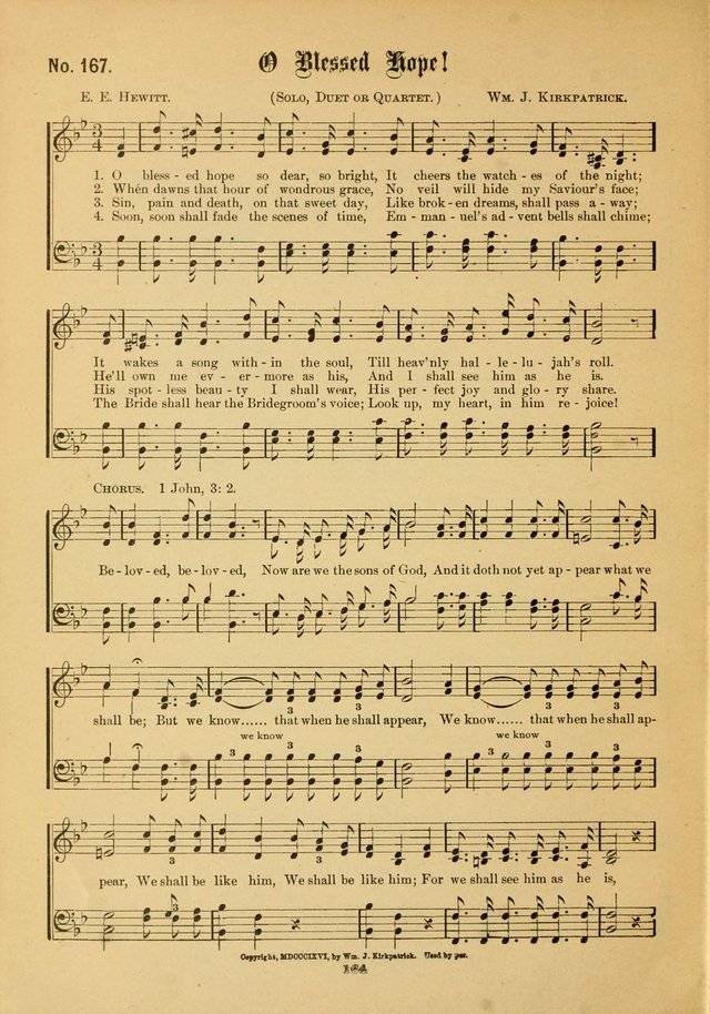 The Voice of Praise: a compilation of the very best sacred songs for use in Sunday Schools and praise services page 164