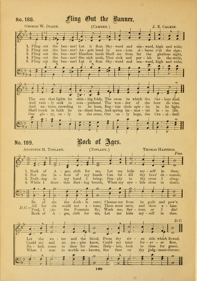 The Voice of Praise: a compilation of the very best sacred songs for use in Sunday Schools and praise services page 180
