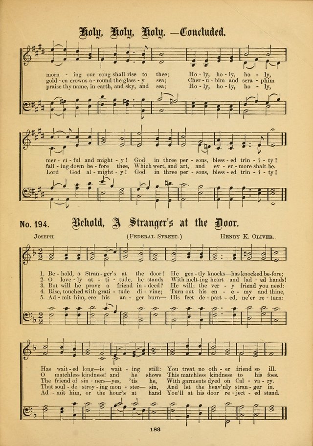 The Voice of Praise: a compilation of the very best sacred songs for use in Sunday Schools and praise services page 183