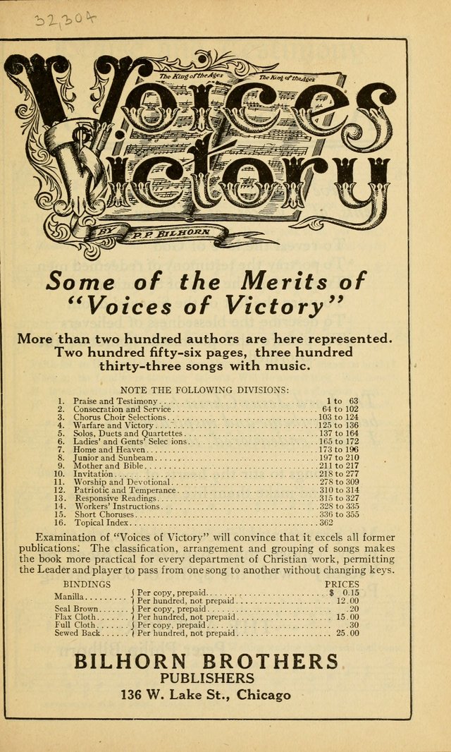 Voices of Victory page v