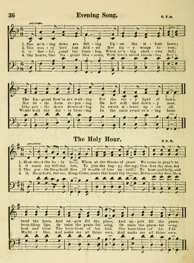 The Welcome: a book of hymns, songs and lessons for the children of the New Church (3rd ed.) page 36