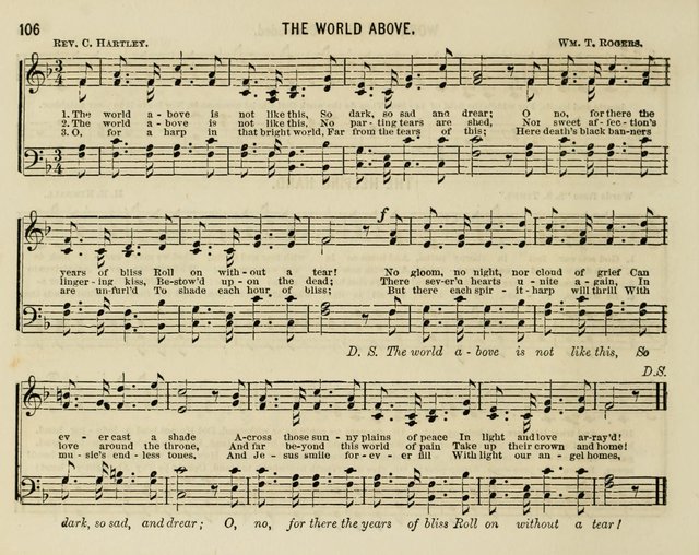 The Welcome: a collection of songs, hymns, chants, anthems and choruses,for the Sabbath school and home sircle page 106