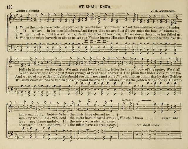The Welcome: a collection of songs, hymns, chants, anthems and choruses,for the Sabbath school and home sircle page 138