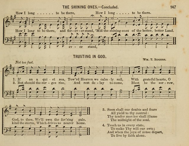 The Welcome: a collection of songs, hymns, chants, anthems and choruses,for the Sabbath school and home sircle page 147