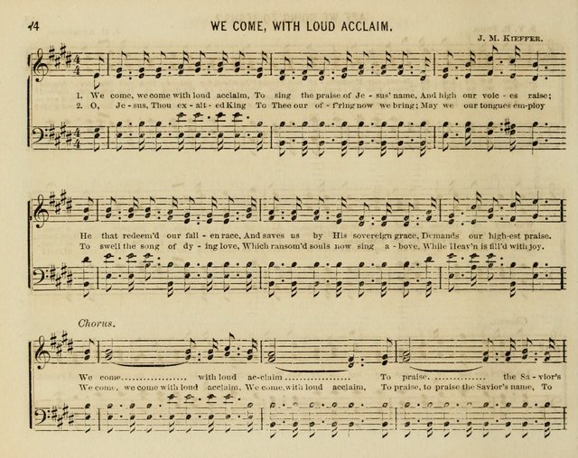 The Welcome: a collection of songs, hymns, chants, anthems and choruses,for the Sabbath school and home sircle page 44