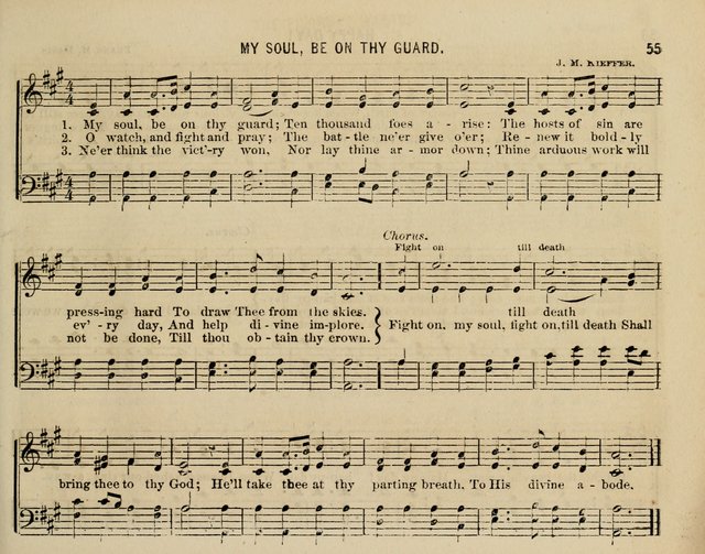 The Welcome: a collection of songs, hymns, chants, anthems and choruses,for the Sabbath school and home sircle page 55