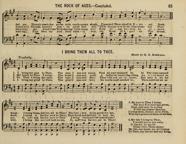 The Welcome: a collection of songs, hymns, chants, anthems and choruses,for the Sabbath school and home sircle page 85