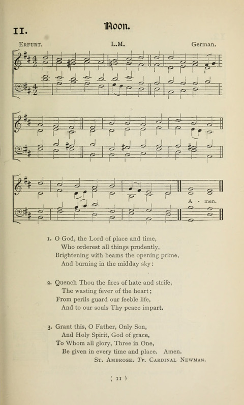 The Westminster Abbey Hymn-Book: compiled under the authority of the dean of Westminster page 11