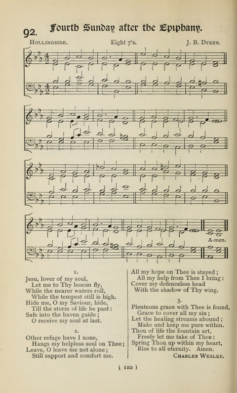 The Westminster Abbey Hymn-Book: compiled under the authority of the dean of Westminster page 110
