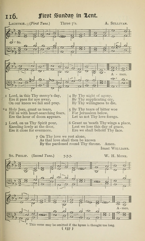 The Westminster Abbey Hymn-Book: compiled under the authority of the dean of Westminster page 137