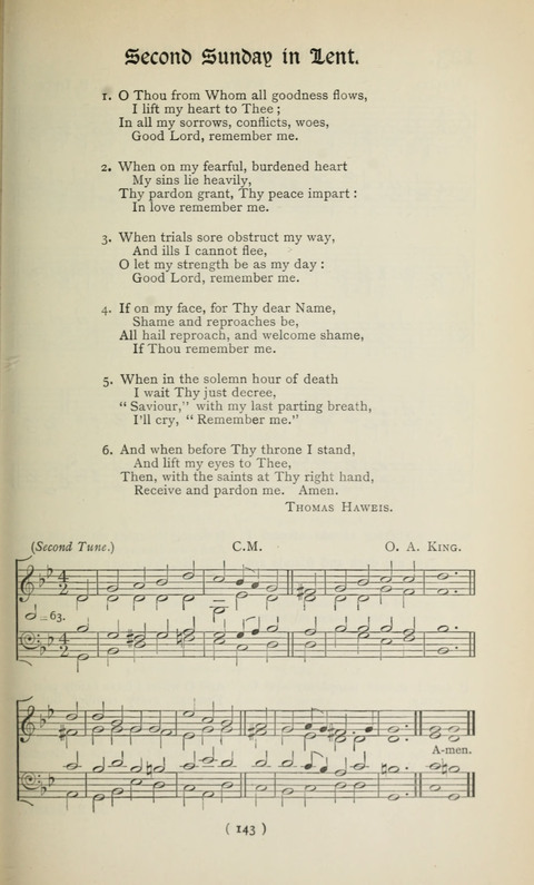 The Westminster Abbey Hymn-Book: compiled under the authority of the dean of Westminster page 143