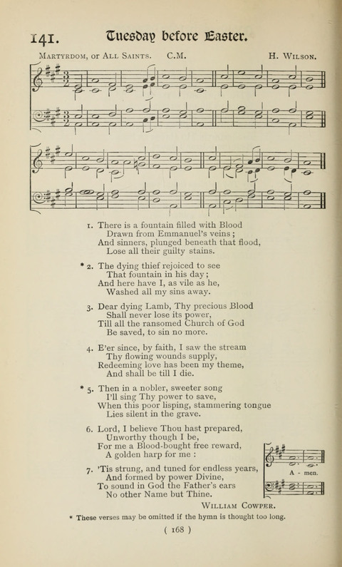 The Westminster Abbey Hymn-Book: compiled under the authority of the dean of Westminster page 168