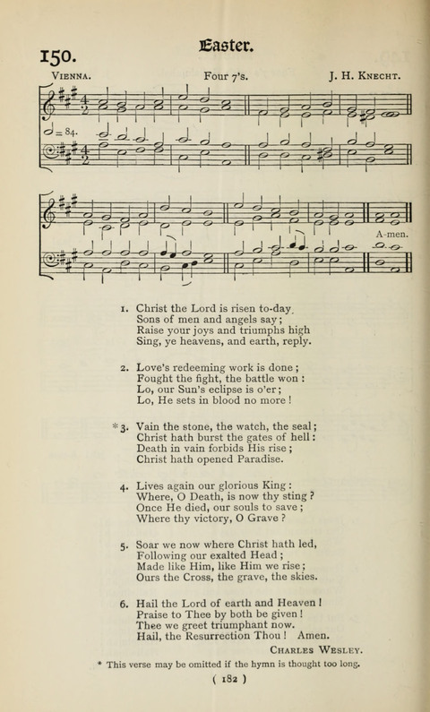 The Westminster Abbey Hymn-Book: compiled under the authority of the dean of Westminster page 182
