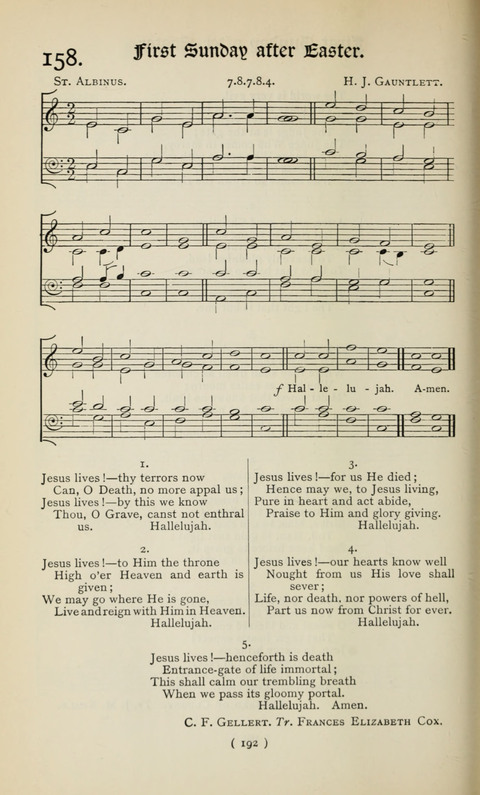 The Westminster Abbey Hymn-Book: compiled under the authority of the dean of Westminster page 192