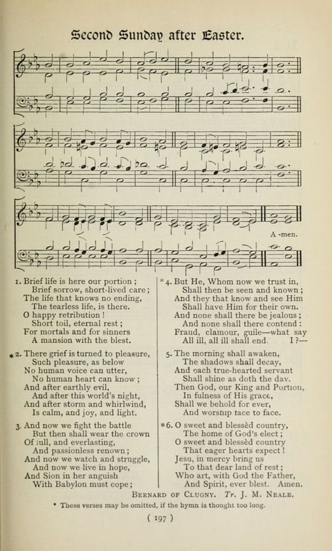 The Westminster Abbey Hymn-Book: compiled under the authority of the dean of Westminster page 197