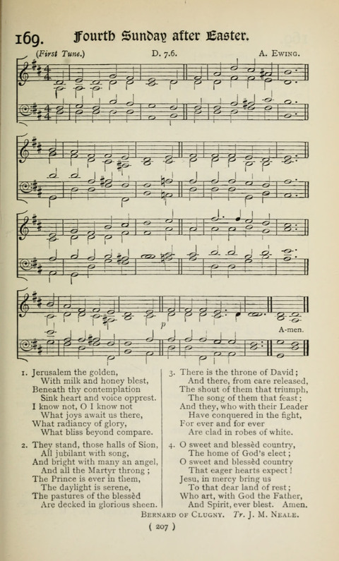 The Westminster Abbey Hymn-Book: compiled under the authority of the dean of Westminster page 207