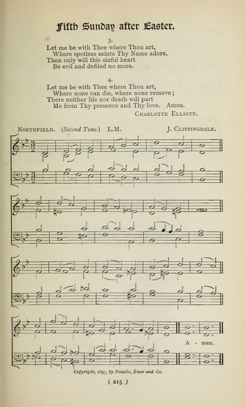 The Westminster Abbey Hymn-Book: compiled under the authority of the dean of Westminster page 215