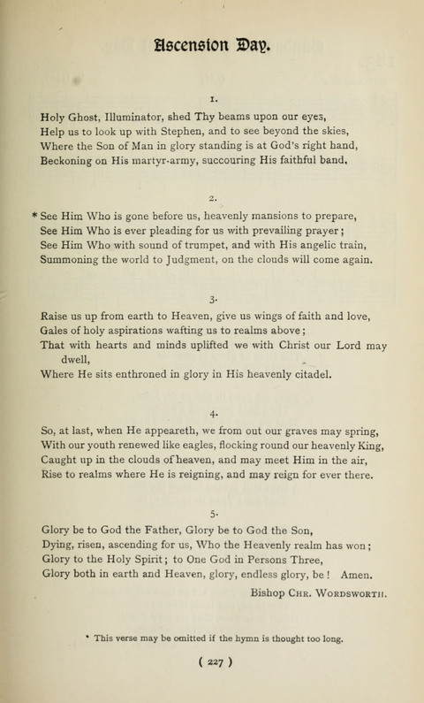 The Westminster Abbey Hymn-Book: compiled under the authority of the dean of Westminster page 227