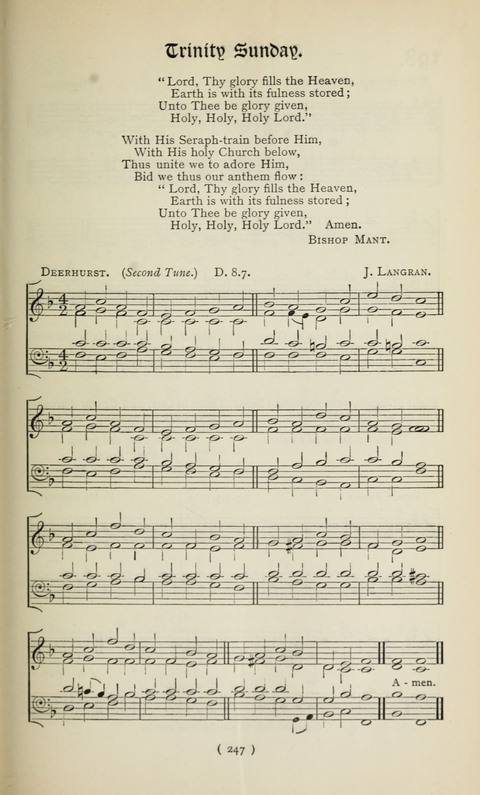 The Westminster Abbey Hymn-Book: compiled under the authority of the dean of Westminster page 247