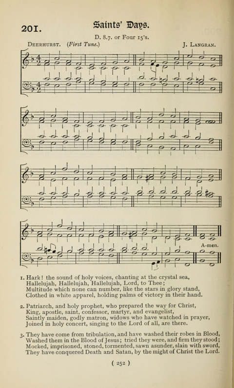 The Westminster Abbey Hymn-Book: compiled under the authority of the dean of Westminster page 252