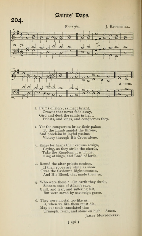 The Westminster Abbey Hymn-Book: compiled under the authority of the dean of Westminster page 256
