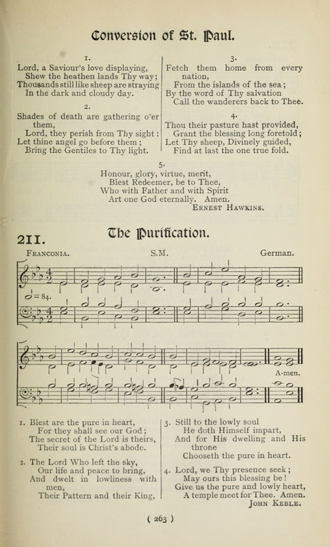 The Westminster Abbey Hymn-Book: compiled under the authority of the dean of Westminster page 263