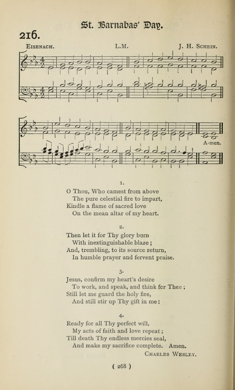 The Westminster Abbey Hymn-Book: compiled under the authority of the dean of Westminster page 268