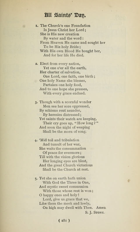 The Westminster Abbey Hymn-Book: compiled under the authority of the dean of Westminster page 281