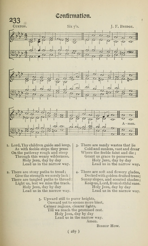The Westminster Abbey Hymn-Book: compiled under the authority of the dean of Westminster page 287
