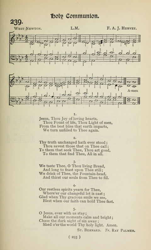 The Westminster Abbey Hymn-Book: compiled under the authority of the dean of Westminster page 293