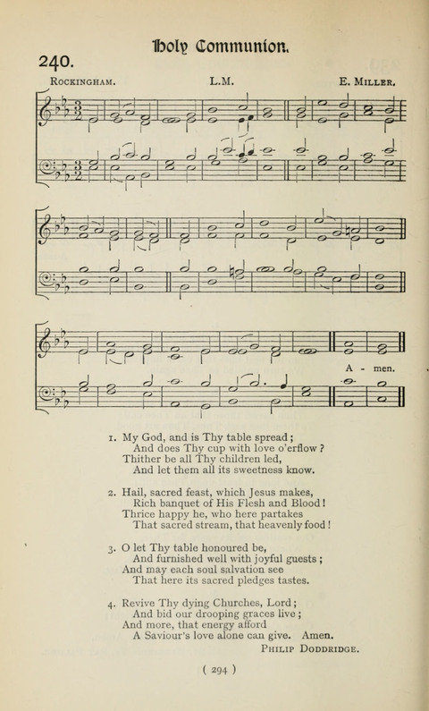 The Westminster Abbey Hymn-Book: compiled under the authority of the dean of Westminster page 294