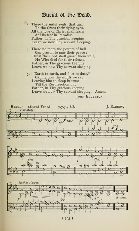 The Westminster Abbey Hymn-Book: compiled under the authority of the dean of Westminster page 303