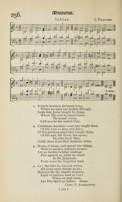 The Westminster Abbey Hymn-Book: compiled under the authority of the dean of Westminster page 314