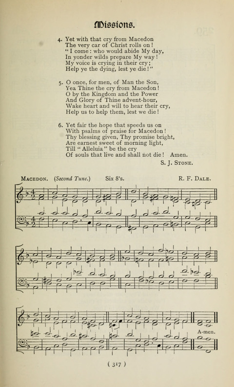 The Westminster Abbey Hymn-Book: compiled under the authority of the dean of Westminster page 317