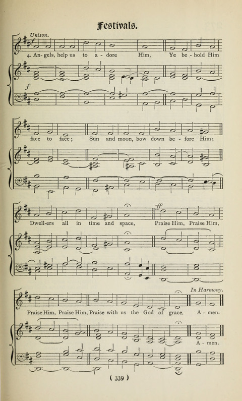 The Westminster Abbey Hymn-Book: compiled under the authority of the dean of Westminster page 339