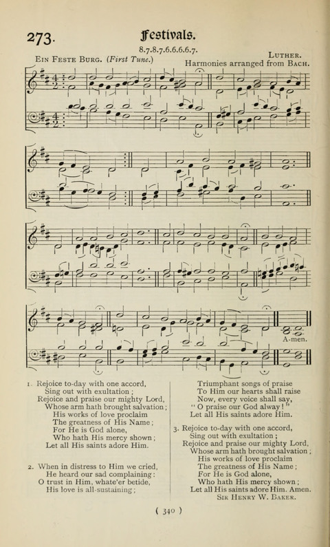 The Westminster Abbey Hymn-Book: compiled under the authority of the dean of Westminster page 340