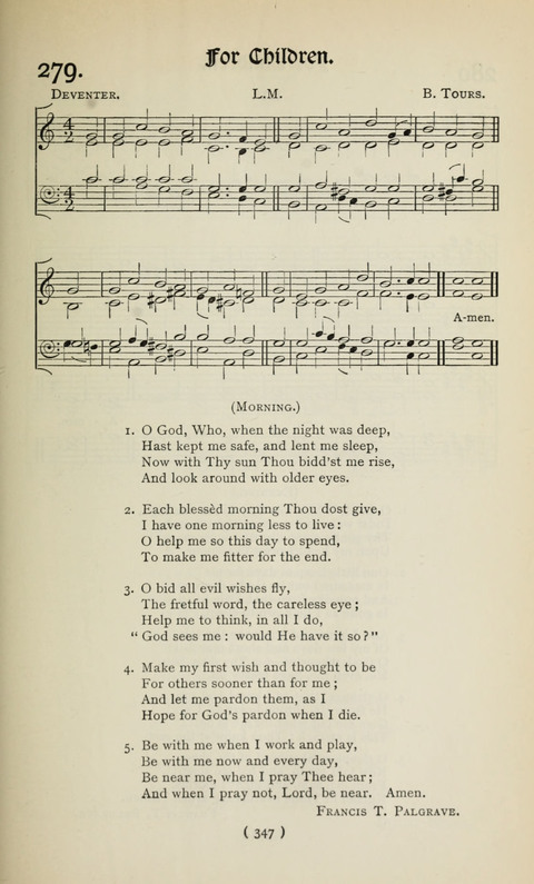 The Westminster Abbey Hymn-Book: compiled under the authority of the dean of Westminster page 347