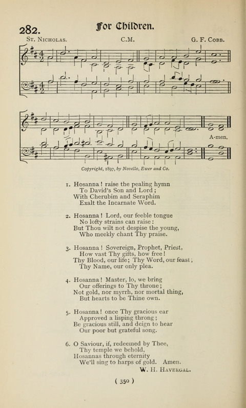 The Westminster Abbey Hymn-Book: compiled under the authority of the dean of Westminster page 350