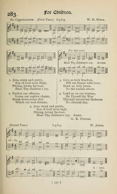 The Westminster Abbey Hymn-Book: compiled under the authority of the dean of Westminster page 351