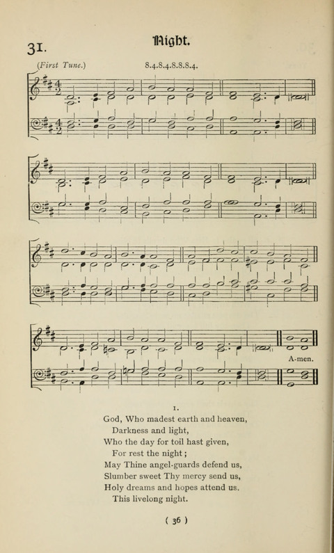 The Westminster Abbey Hymn-Book: compiled under the authority of the dean of Westminster page 36