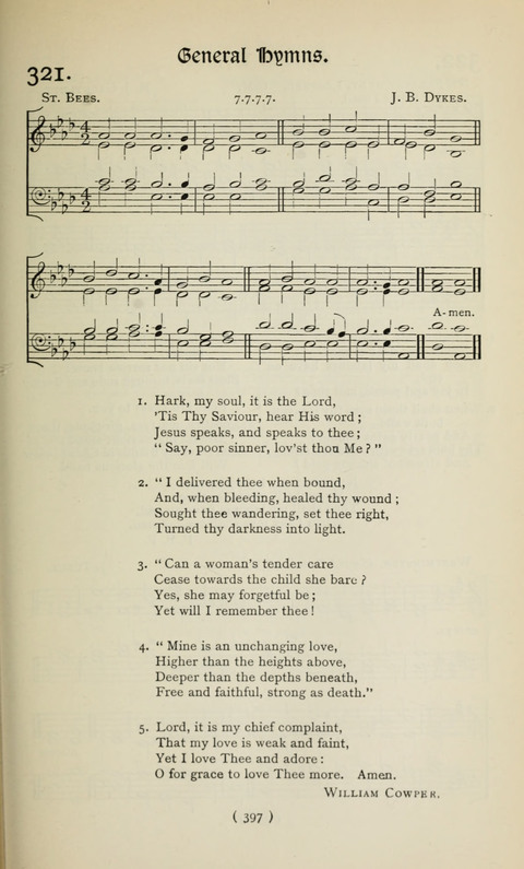 The Westminster Abbey Hymn-Book: compiled under the authority of the dean of Westminster page 397