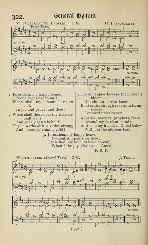 The Westminster Abbey Hymn-Book: compiled under the authority of the dean of Westminster page 398