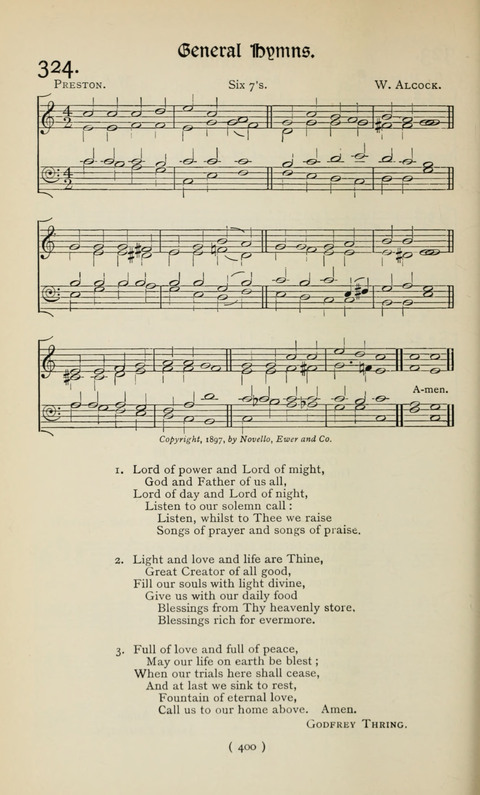 The Westminster Abbey Hymn-Book: compiled under the authority of the dean of Westminster page 400