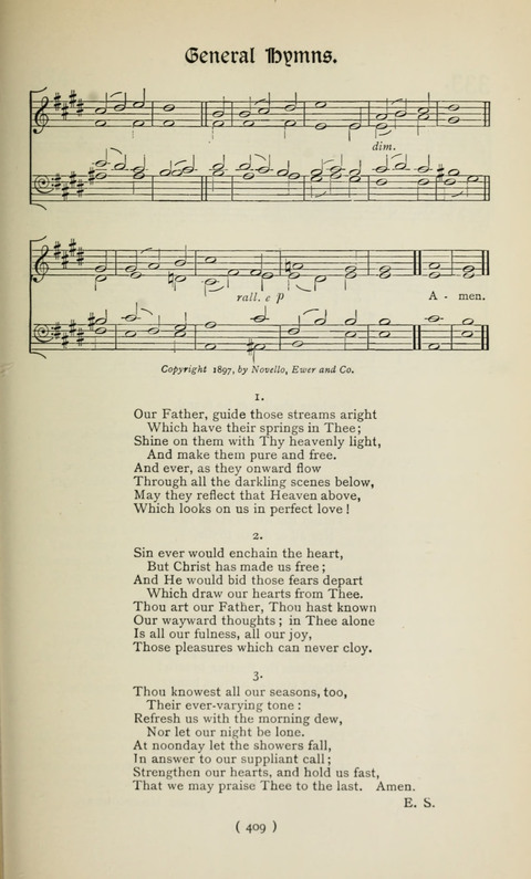 The Westminster Abbey Hymn-Book: compiled under the authority of the dean of Westminster page 409