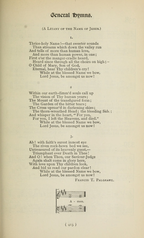 The Westminster Abbey Hymn-Book: compiled under the authority of the dean of Westminster page 415
