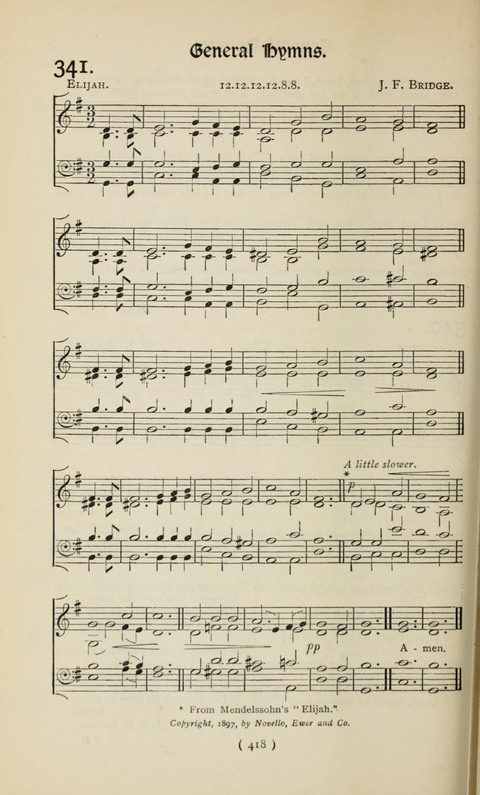 The Westminster Abbey Hymn-Book: compiled under the authority of the dean of Westminster page 418